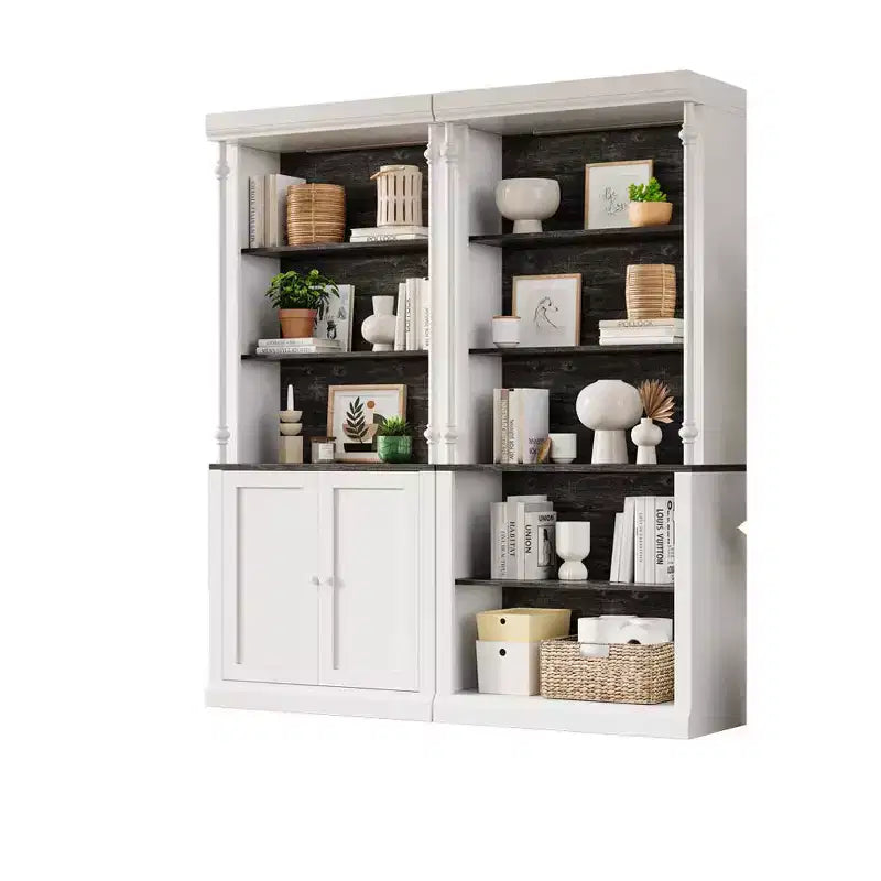 71 Tall Bookshelf with LED Lights, 5-Tier Open Bookcase with Adjustable Shelves,Floor Standing Wooden Storage Organizer for Living Room, Home Office