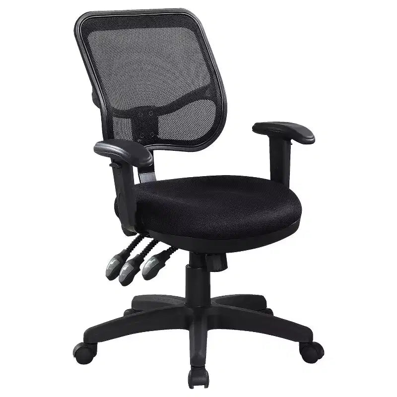 HomeStock 39.75 in.H Adjustable Height Beige Foam Seat Material with Casters/Wheels Office Chairs