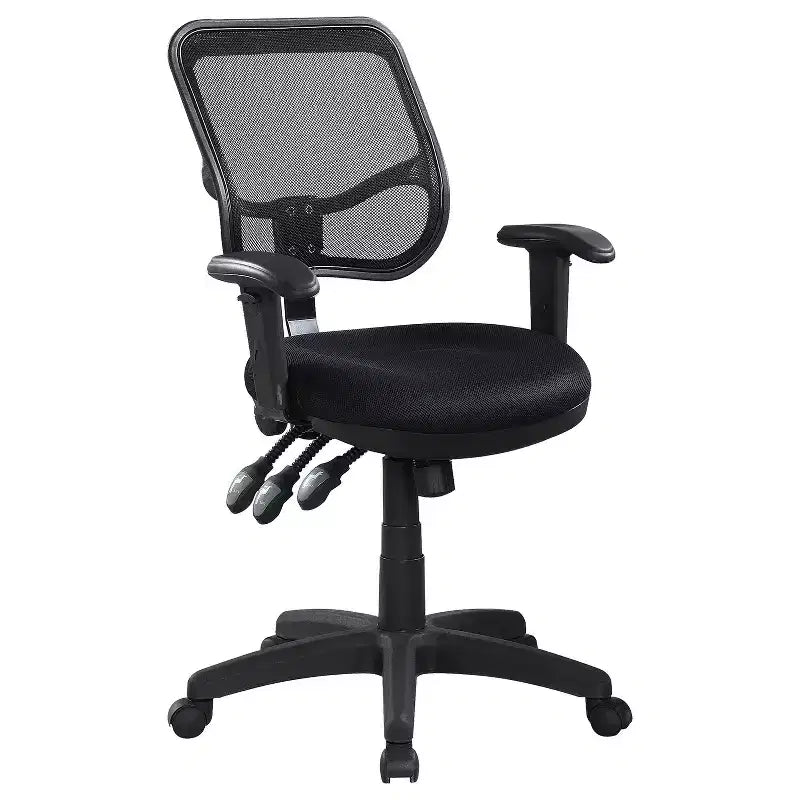 HomeStock 39.75 in.H Adjustable Height Beige Foam Seat Material with Casters/Wheels Office Chairs