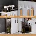 Plastic Kitchen Storage Rack - Multifunctional Home Desktop Storage Cabinet, Drawer-Style Storage, Gap Cabinet