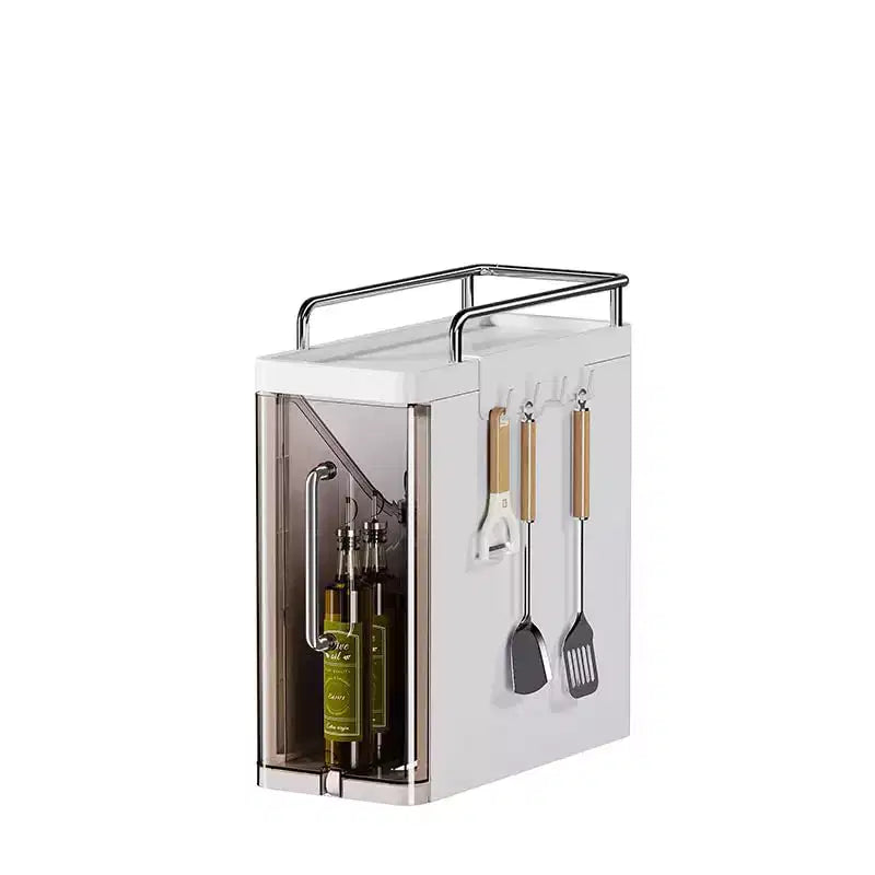 Plastic Kitchen Storage Rack - Multifunctional Home Desktop Storage Cabinet, Drawer-Style Storage, Gap Cabinet
