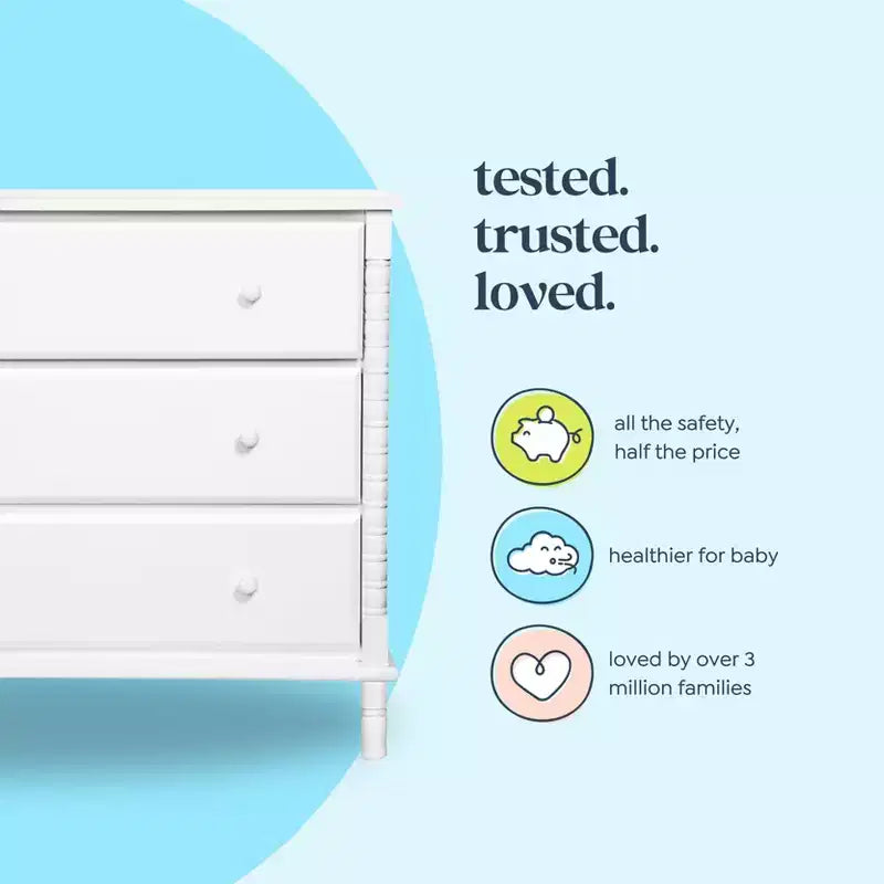 daVinci Jenny Lind Spindle 3-Drawer Dresser