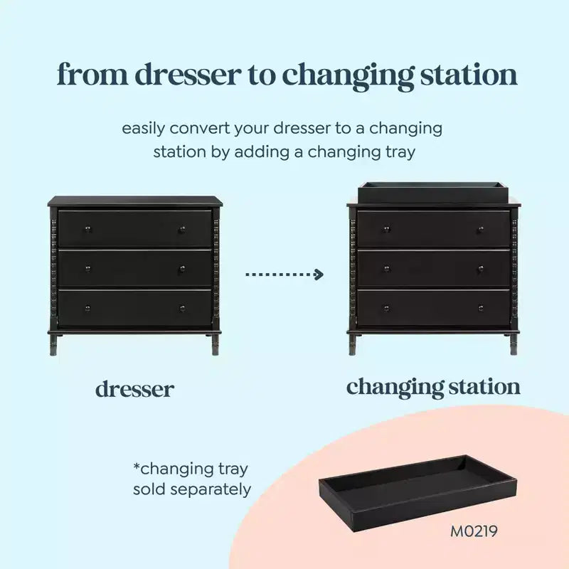 daVinci Jenny Lind Spindle 3-Drawer Dresser