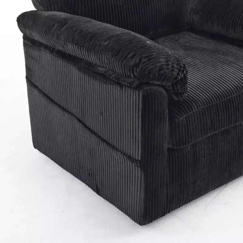 Swivel Accent Chair Upholstered Armchair Single Sofa Couch Cushioned Reading Chair - ModernLuxe
