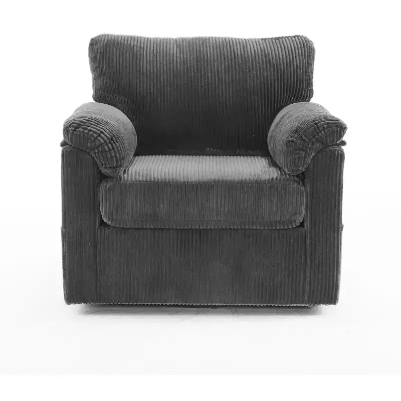 Swivel Accent Chair Upholstered Armchair Single Sofa Couch Cushioned Reading Chair - ModernLuxe