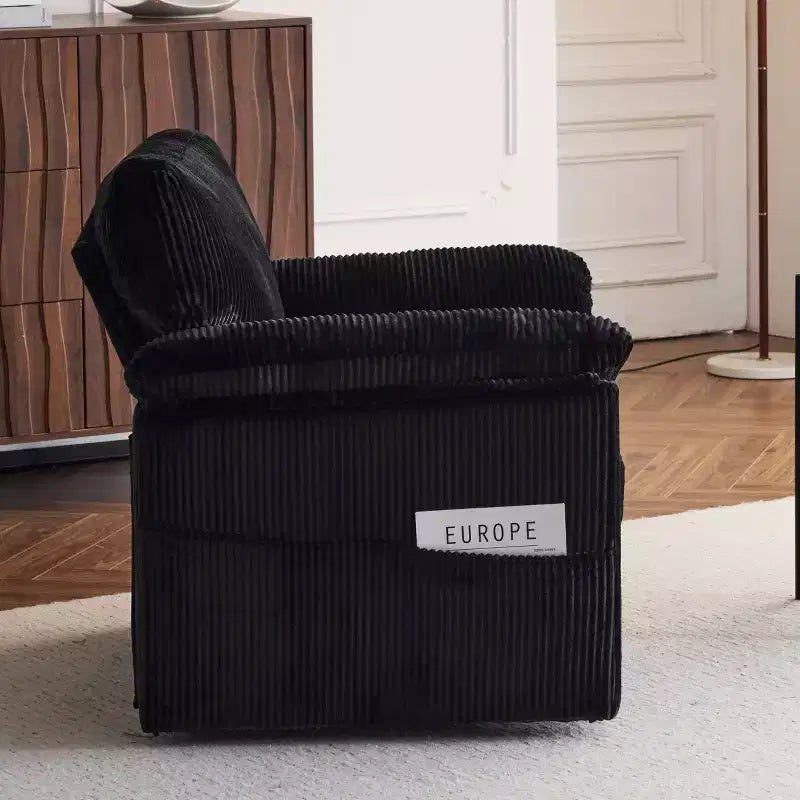 Swivel Accent Chair Upholstered Armchair Single Sofa Couch Cushioned Reading Chair - ModernLuxe
