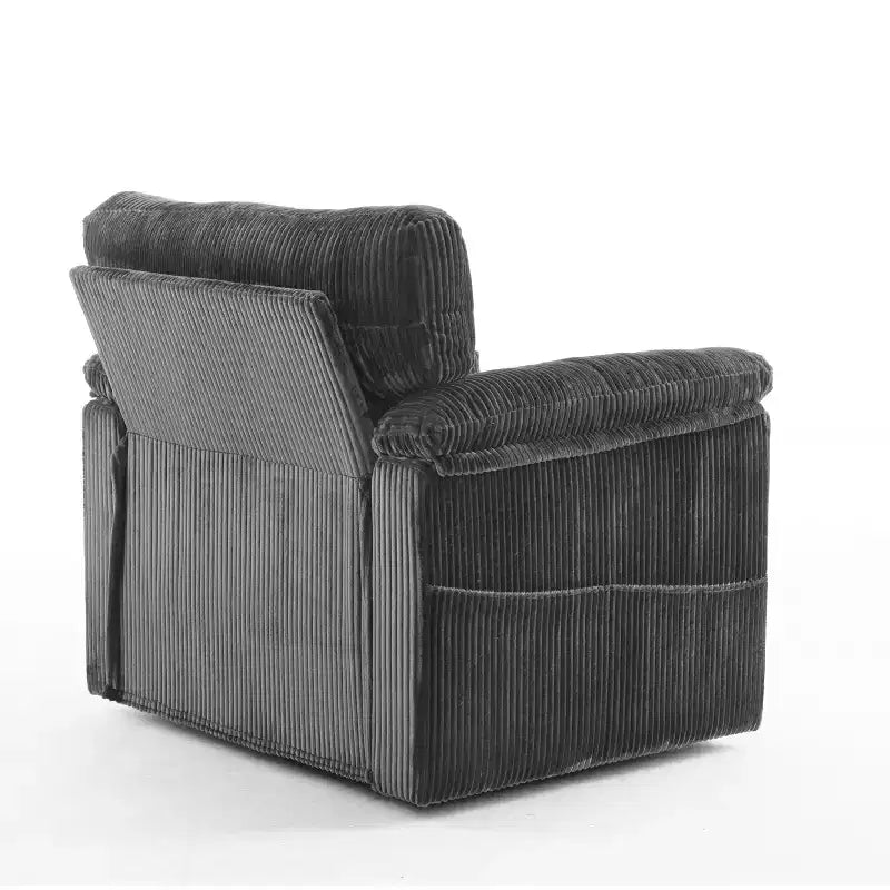 Swivel Accent Chair Upholstered Armchair Single Sofa Couch Cushioned Reading Chair - ModernLuxe