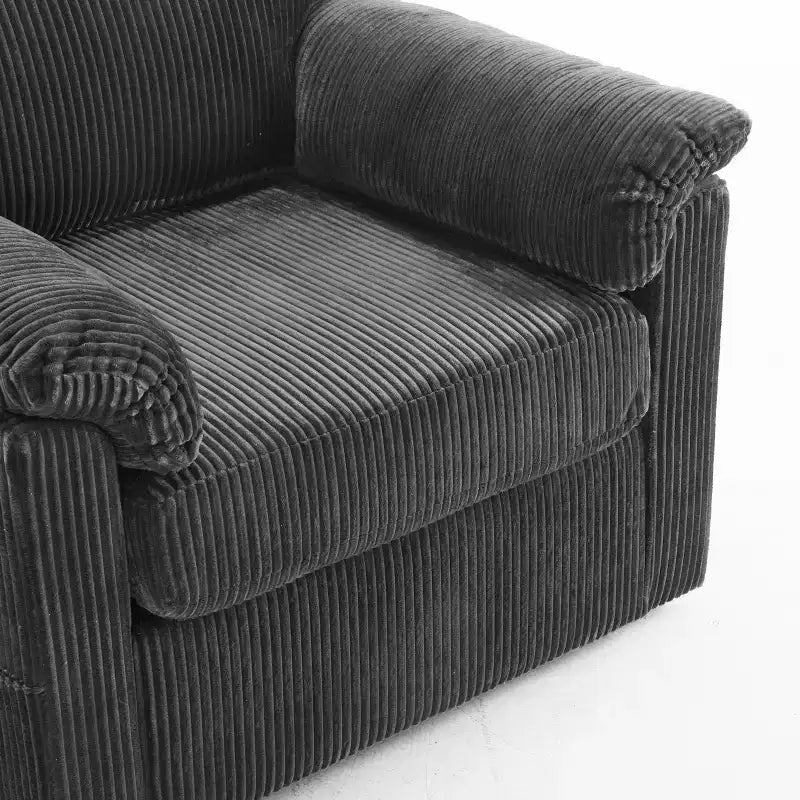 Swivel Accent Chair Upholstered Armchair Single Sofa Couch Cushioned Reading Chair - ModernLuxe