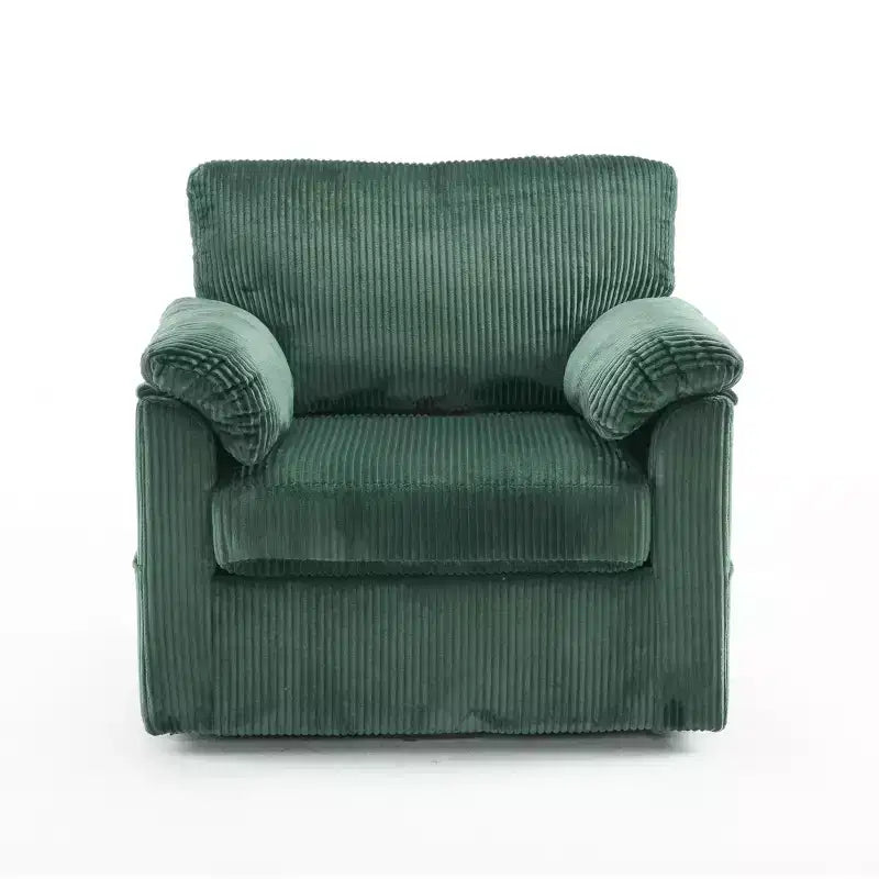 Swivel Accent Chair Upholstered Armchair Single Sofa Couch Cushioned Reading Chair - ModernLuxe