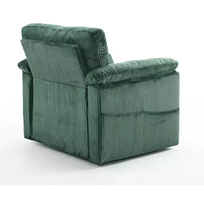 Swivel Accent Chair Upholstered Armchair Single Sofa Couch Cushioned Reading Chair - ModernLuxe