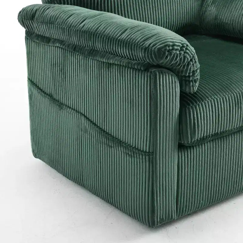 Swivel Accent Chair Upholstered Armchair Single Sofa Couch Cushioned Reading Chair - ModernLuxe