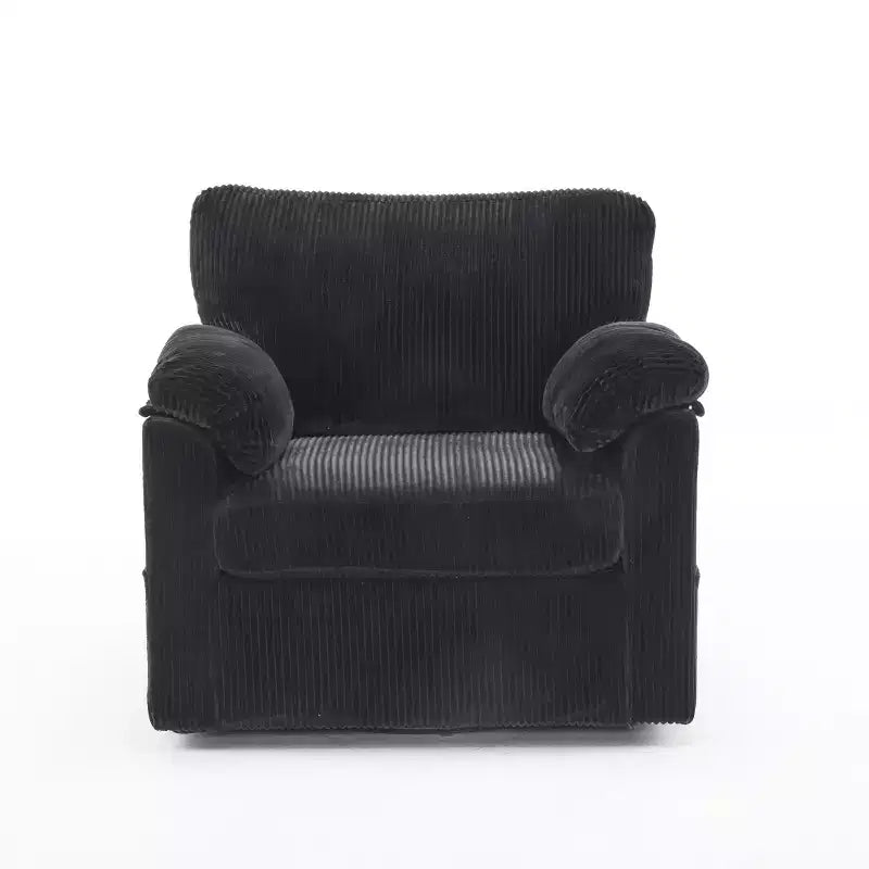Swivel Accent Chair Upholstered Armchair Single Sofa Couch Cushioned Reading Chair - ModernLuxe