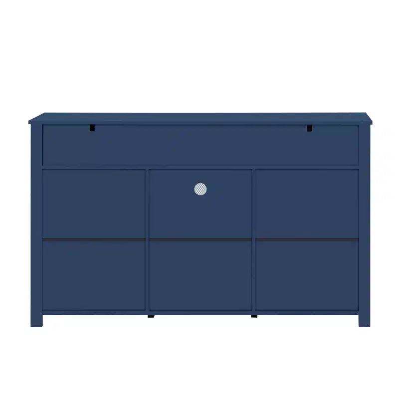 55''W Sliding Barn Door Sideboard Buffet Cabinet, 3 Drawers, Adjustable Shelves, Industrial Storage - ModernLuxe