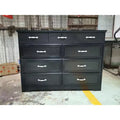 Farmhouse 9-Drawer Dresser for Bedroom, Vintage Rustic Wood Chest with Natural Texture, Versatile Organizer for Bedroom, Living Room Office