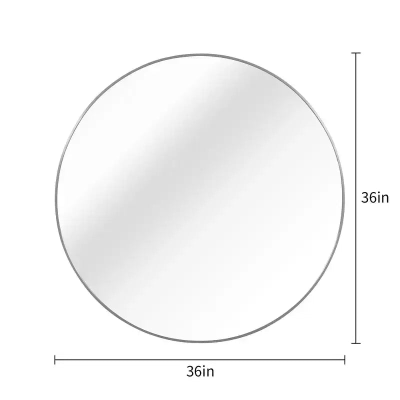 TUYOHW 36 Inch Wall Mount Bathroom Mirror,Round Wall Mount Vanity Mirror for Bathroom,Bedroom