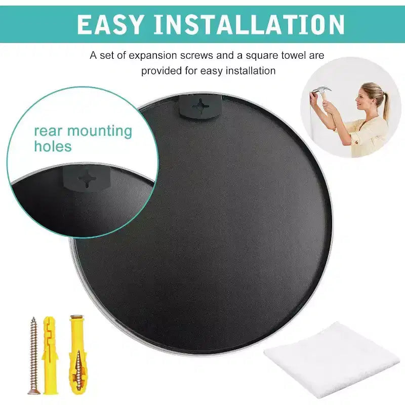 TUYOHW 36 Inch Wall Mount Bathroom Mirror,Round Wall Mount Vanity Mirror for Bathroom,Bedroom