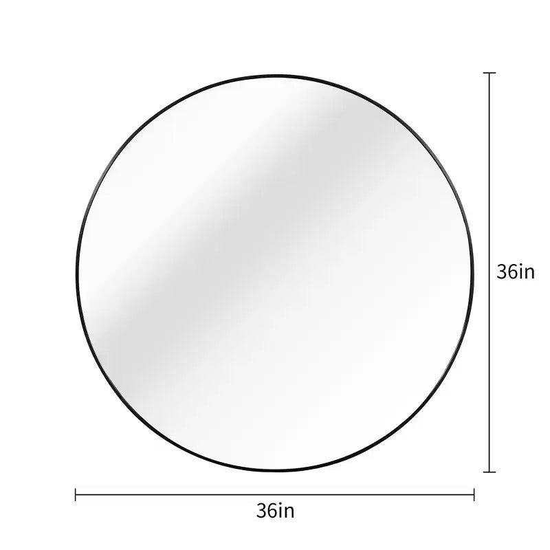 TUYOHW 36 Inch Wall Mount Bathroom Mirror,Round Wall Mount Vanity Mirror for Bathroom,Bedroom