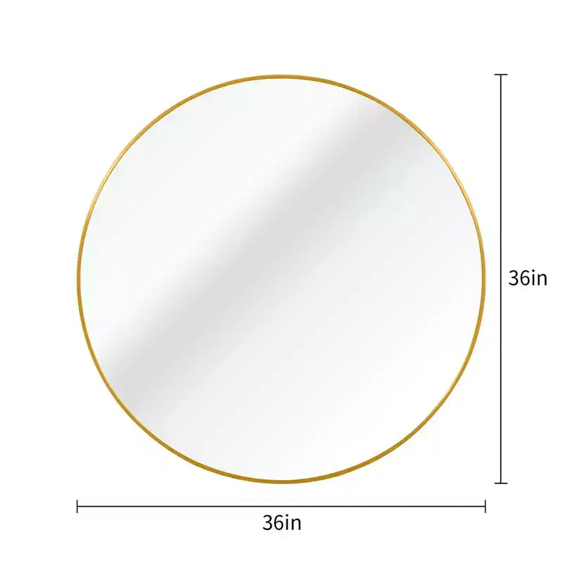 TUYOHW 36 Inch Wall Mount Bathroom Mirror,Round Wall Mount Vanity Mirror for Bathroom,Bedroom