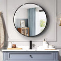 TUYOHW 36 Inch Wall Mount Bathroom Mirror,Round Wall Mount Vanity Mirror for Bathroom,Bedroom
