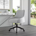 Boyle Desk Chair Gray: Boss Office Products, Molded Back, Pneumatic Lift, Nylon Base