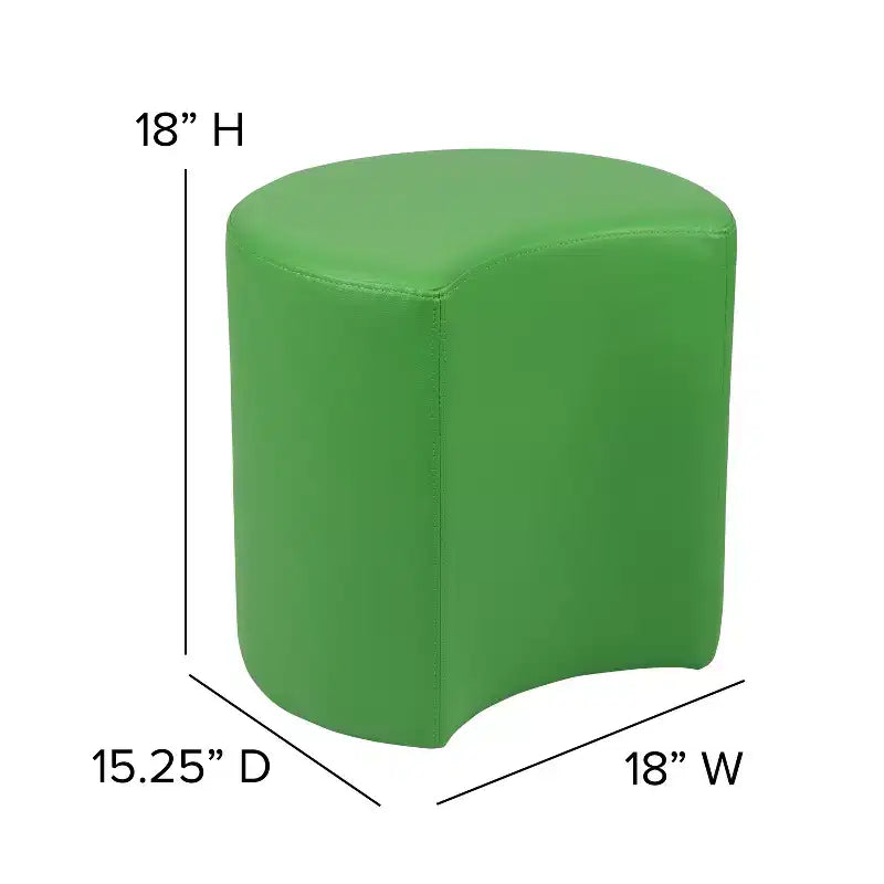 Flash Furniture Soft Seating Flexible Moon for Classrooms and Common Spaces - 18 Seat Height