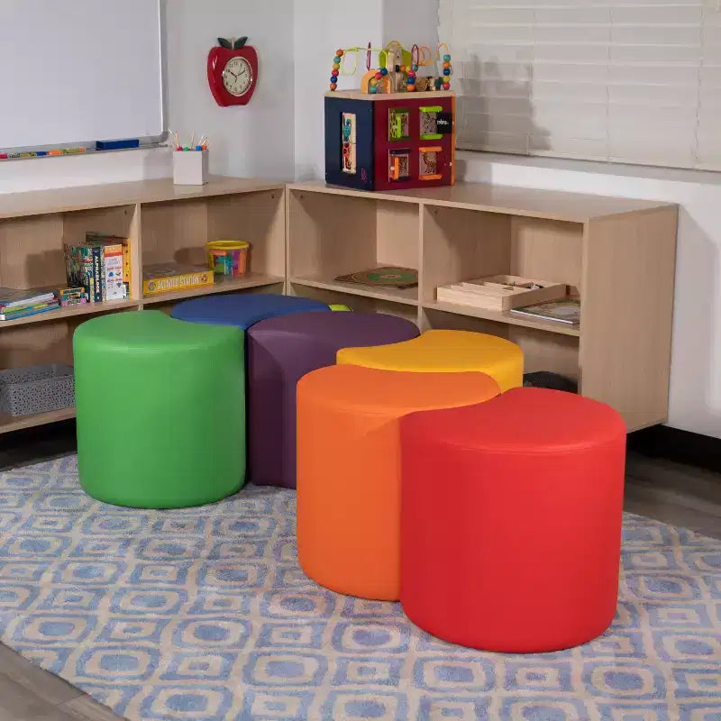 Flash Furniture Soft Seating Flexible Moon for Classrooms and Common Spaces - 18 Seat Height