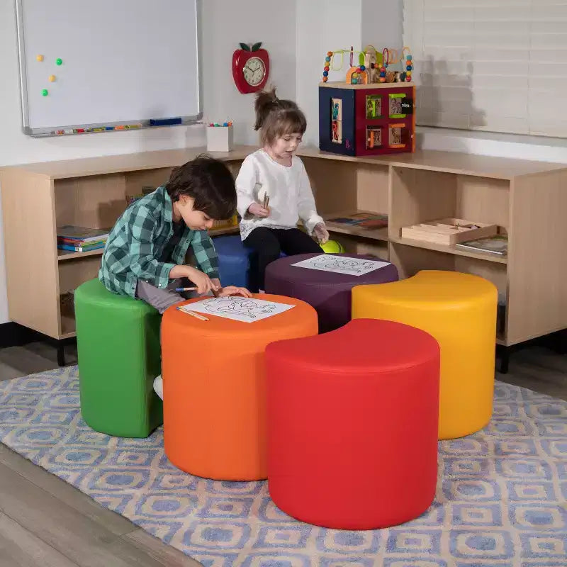 Flash Furniture Soft Seating Flexible Moon for Classrooms and Common Spaces - 18 Seat Height