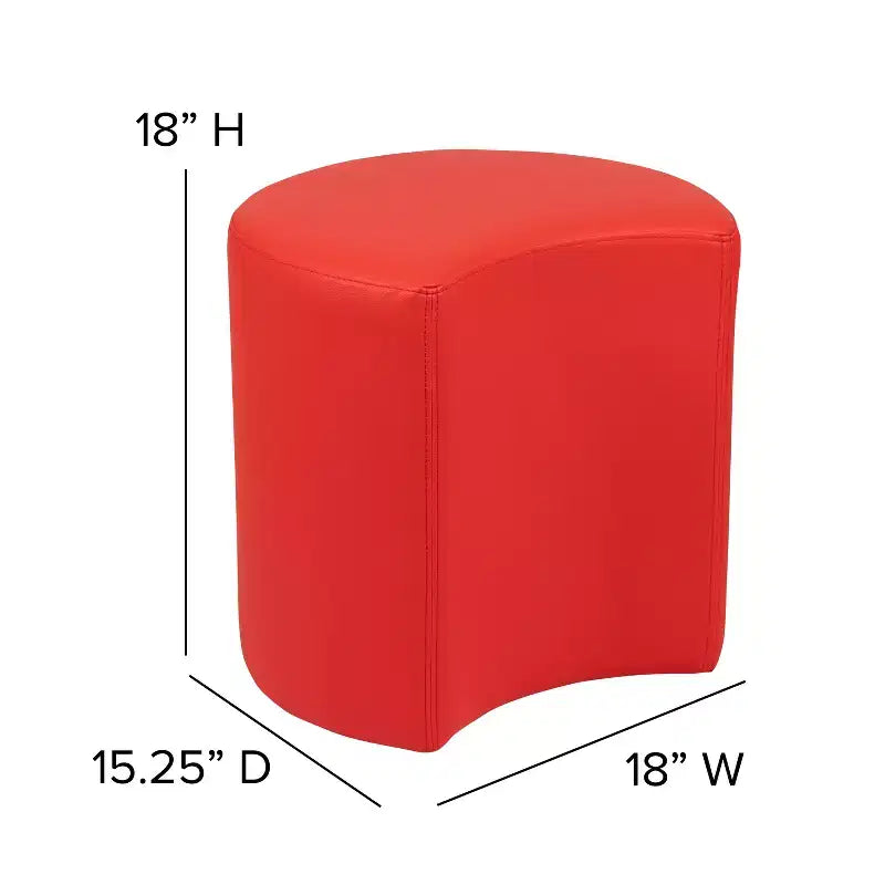 Flash Furniture Soft Seating Flexible Moon for Classrooms and Common Spaces - 18 Seat Height