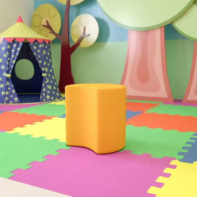 Flash Furniture Soft Seating Flexible Moon for Classrooms and Common Spaces - 18 Seat Height
