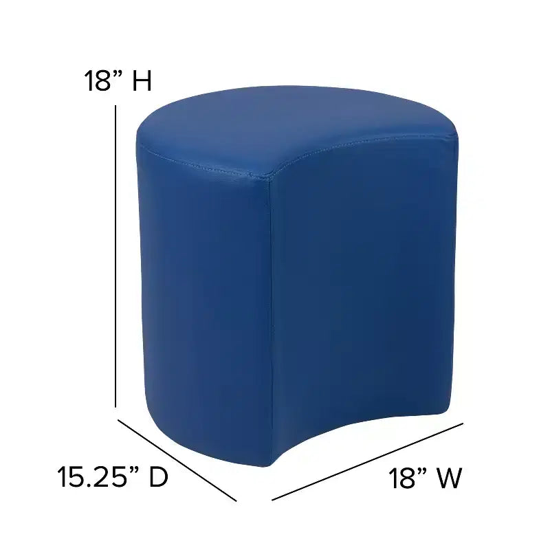 Flash Furniture Soft Seating Flexible Moon for Classrooms and Common Spaces - 18 Seat Height