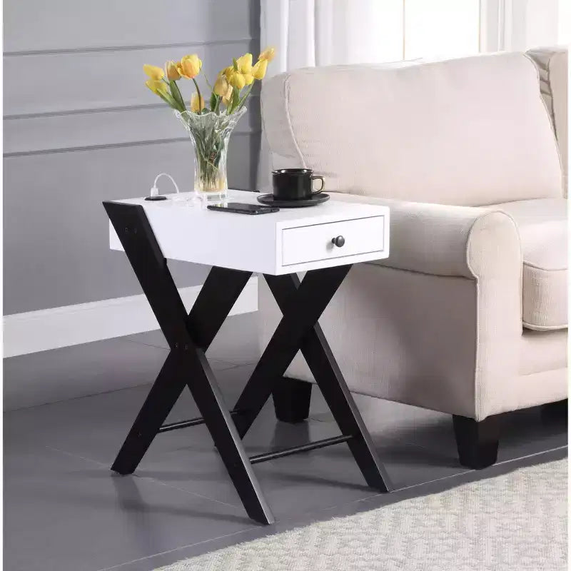 Fierce Side Table with USB Charging Dock - Acme Furniture