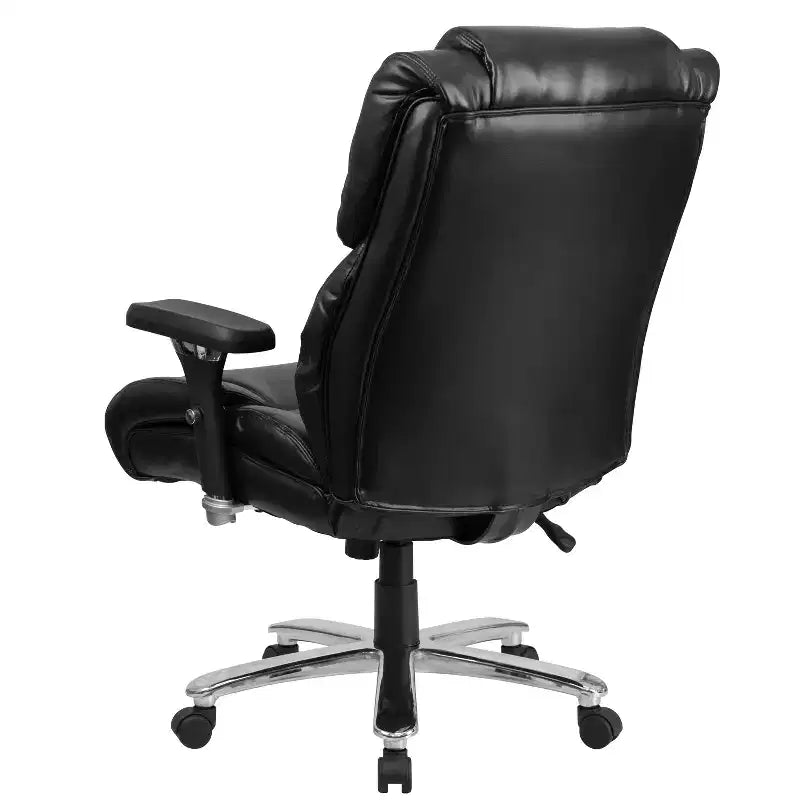 Emma and Oliver 24/7 400 lb. Big & Tall High Back Tufted Lumbar Knob Ergonomic Office Chair