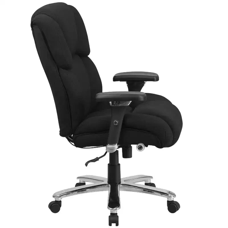 Emma and Oliver 24/7 400 lb. Big & Tall High Back Tufted Lumbar Knob Ergonomic Office Chair