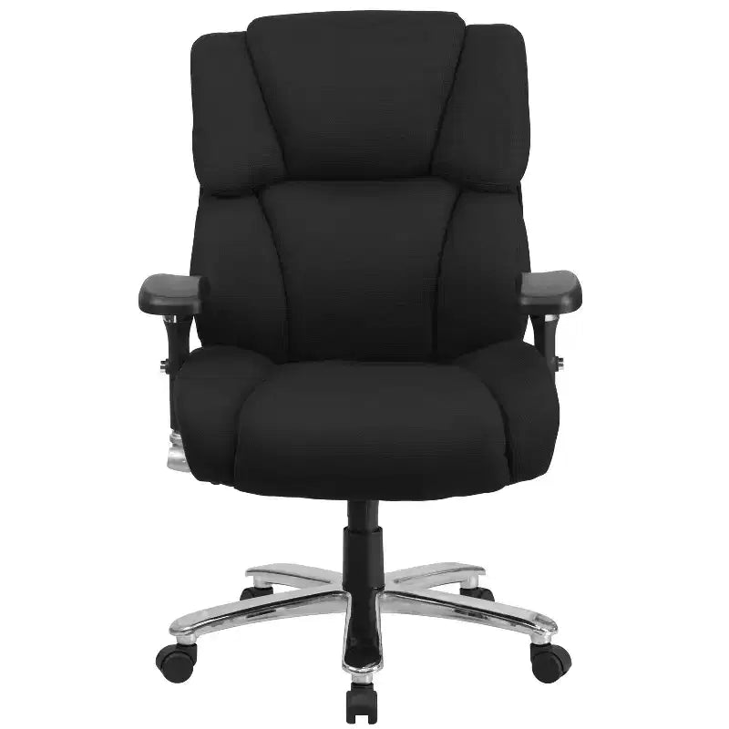 Emma and Oliver 24/7 400 lb. Big & Tall High Back Tufted Lumbar Knob Ergonomic Office Chair