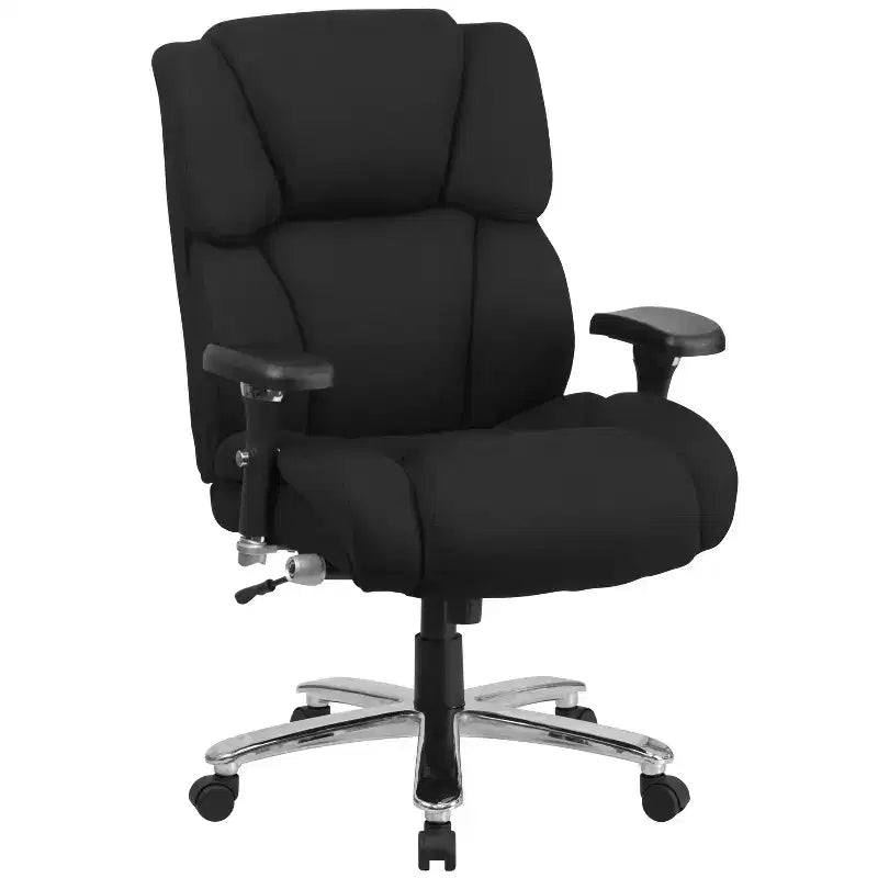 Emma and Oliver 24/7 400 lb. Big & Tall High Back Tufted Lumbar Knob Ergonomic Office Chair