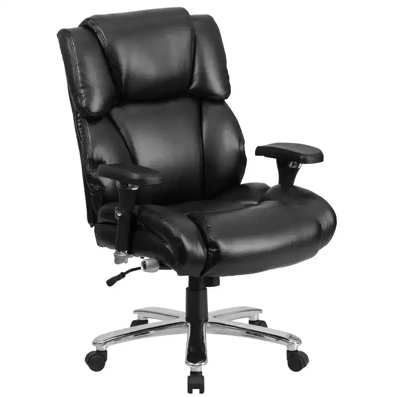 Emma and Oliver 24/7 400 lb. Big & Tall High Back Tufted Lumbar Knob Ergonomic Office Chair