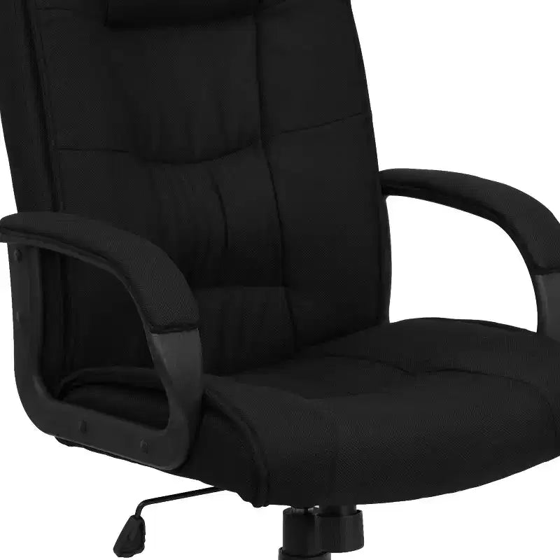Emma and Oliver High Back Multi-Line Stitch Executive Swivel Office Chair with Arms