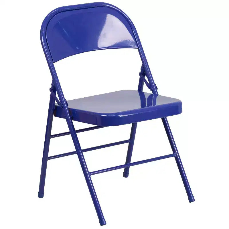 Emma and Oliver 2 Pack Home & Office Colorful Metal Folding Chair Teen and Event Seating