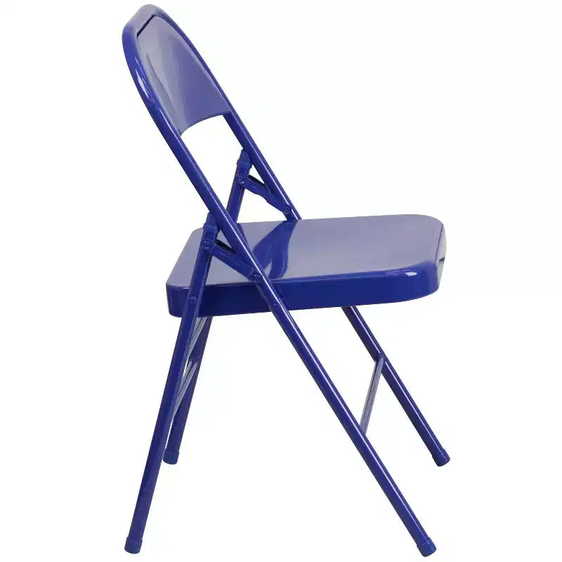 Emma and Oliver 2 Pack Home & Office Colorful Metal Folding Chair Teen and Event Seating