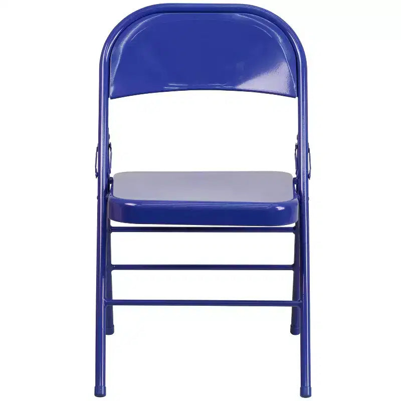 Emma and Oliver 2 Pack Home & Office Colorful Metal Folding Chair Teen and Event Seating