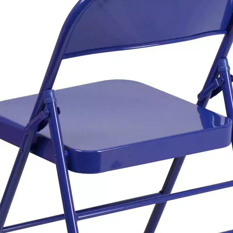 Emma and Oliver 2 Pack Home & Office Colorful Metal Folding Chair Teen and Event Seating