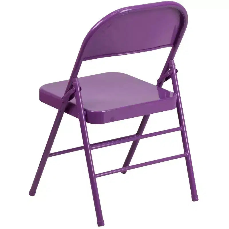 Emma and Oliver 2 Pack Home & Office Colorful Metal Folding Chair Teen and Event Seating