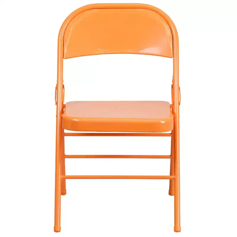 Emma and Oliver 2 Pack Home & Office Colorful Metal Folding Chair Teen and Event Seating