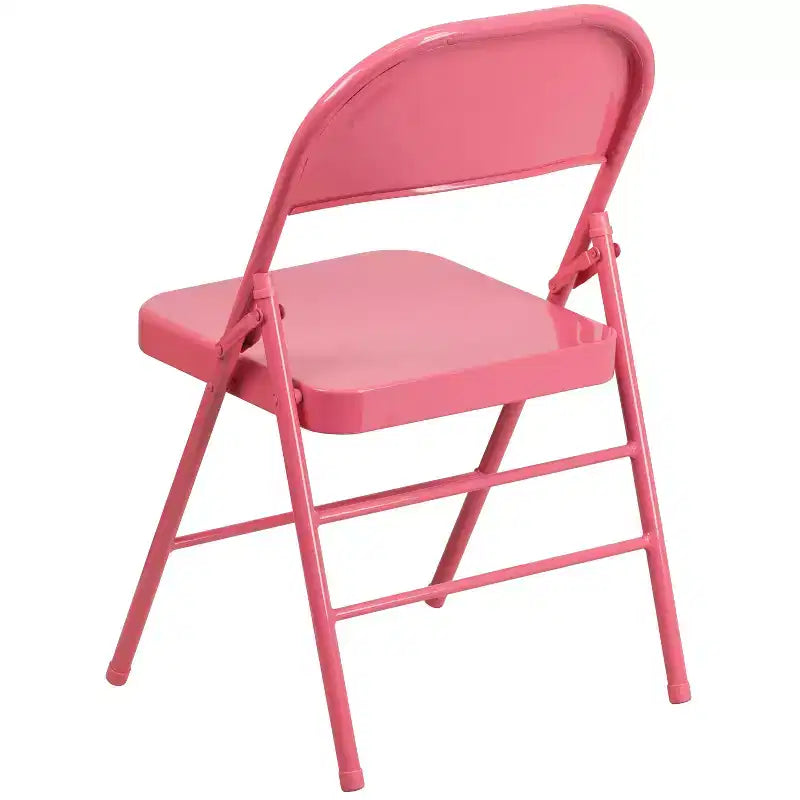 Emma and Oliver 2 Pack Home & Office Colorful Metal Folding Chair Teen and Event Seating