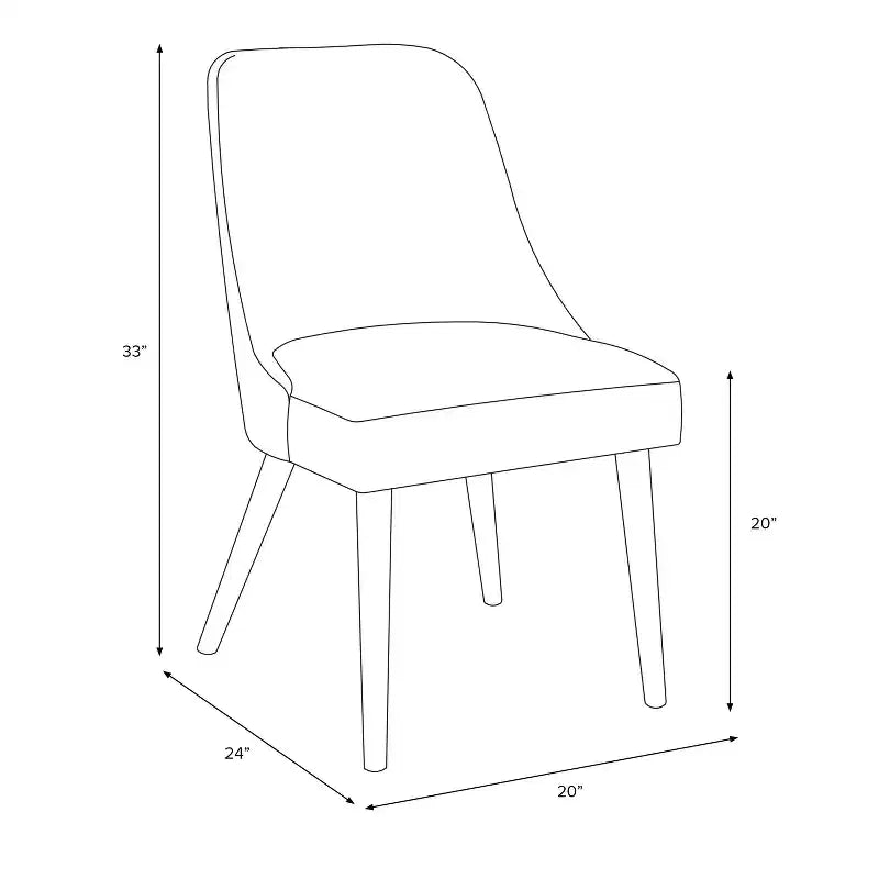 Geller Modern Dining Chair in Velvet - Threshold